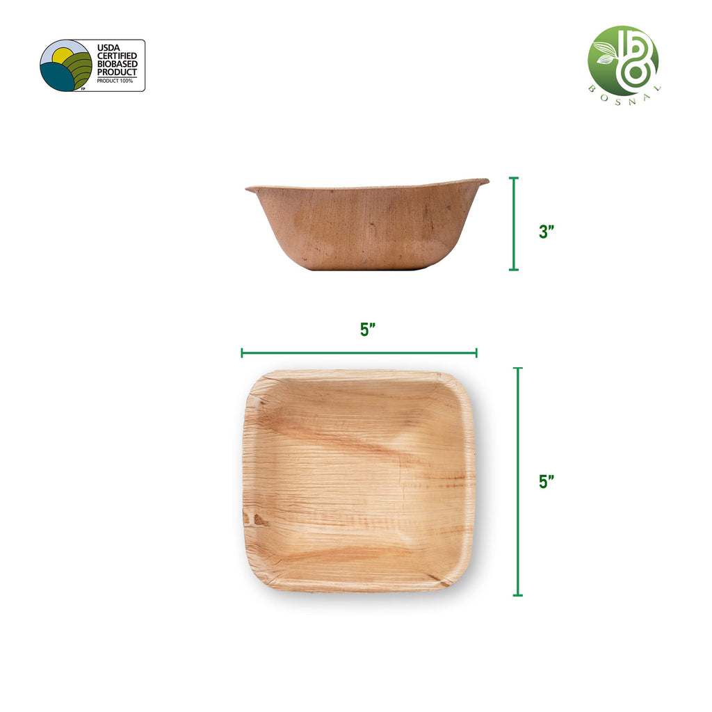 BOSNAL Palm Leaf Plates - MV STORE