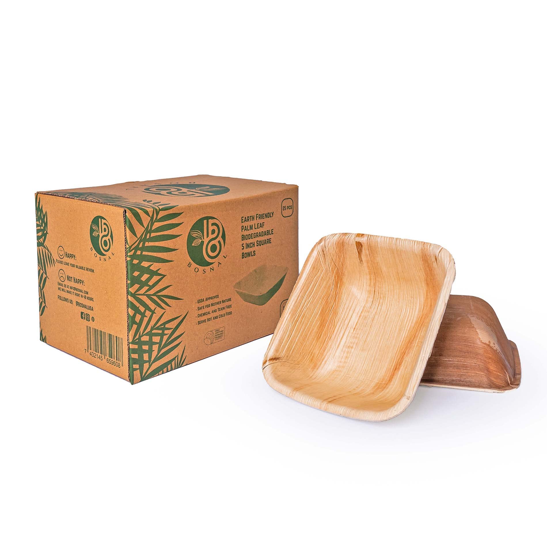 BOSNAL Palm Leaf Plates - MV STORE