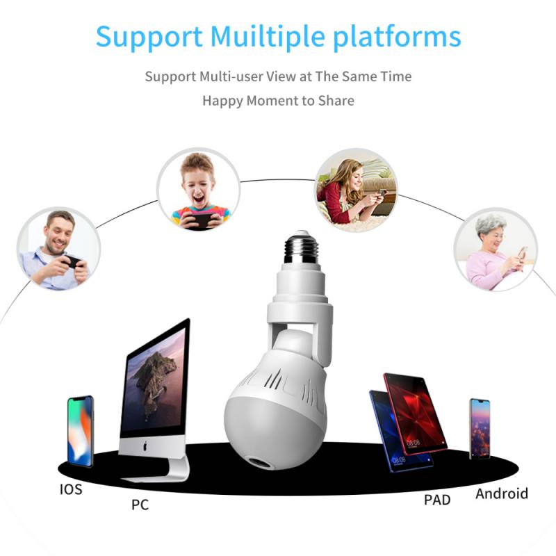 360° Panoramic Hidden Light Bulb Wifi Camera - MV STORE