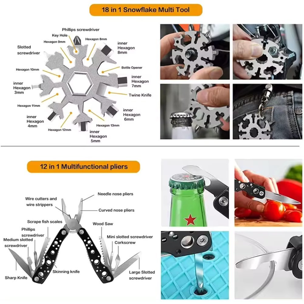 31 Pieces in 1 Bag Survival Gear and Equipment - MV STORE