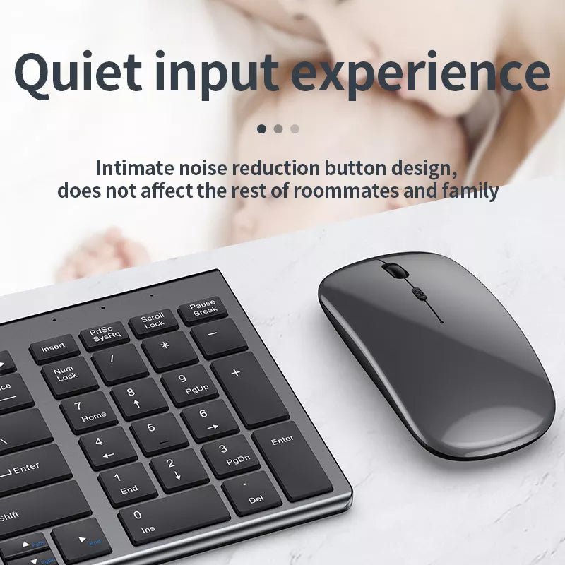 High quality 2.4G Bluetooth wireless rechargeable mouse keyboard combos - MV STORE