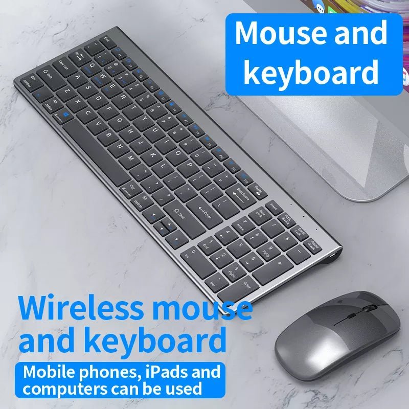 High quality 2.4G Bluetooth wireless rechargeable mouse keyboard combos - MV STORE