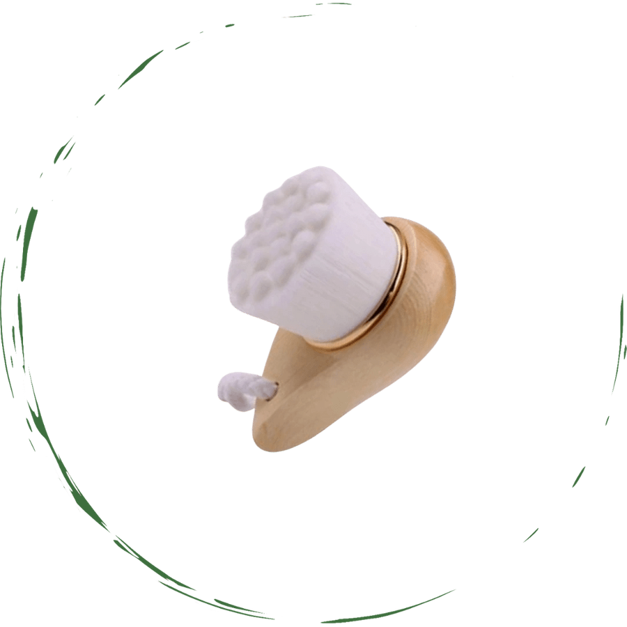 Facial Brush with Bamboo Handle - MV STORE